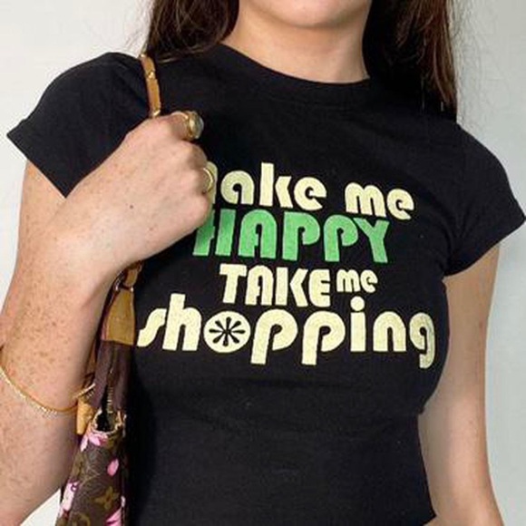 Britney Spears Y2K Slogan Baby Tee - Picture 3 of 3